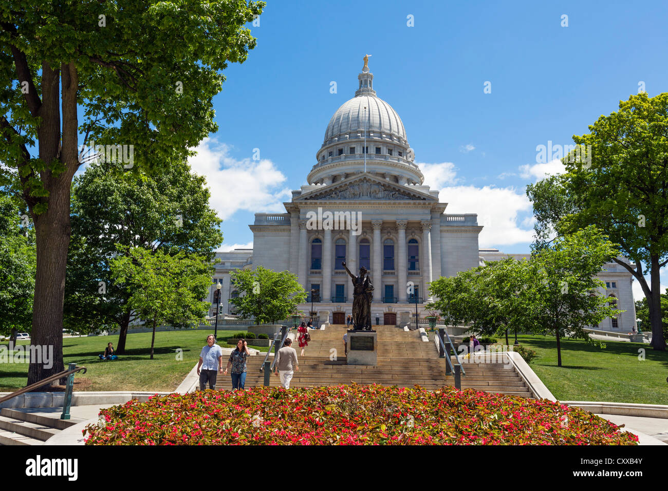 Capitole de l'État du Wisconsin, Madison, Wisconsin, USA Banque D'Images