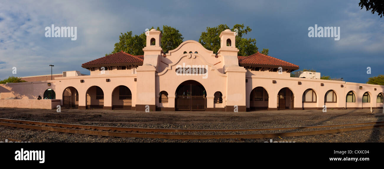 Station de Transit de Modesto, Modesto, en Californie. Banque D'Images