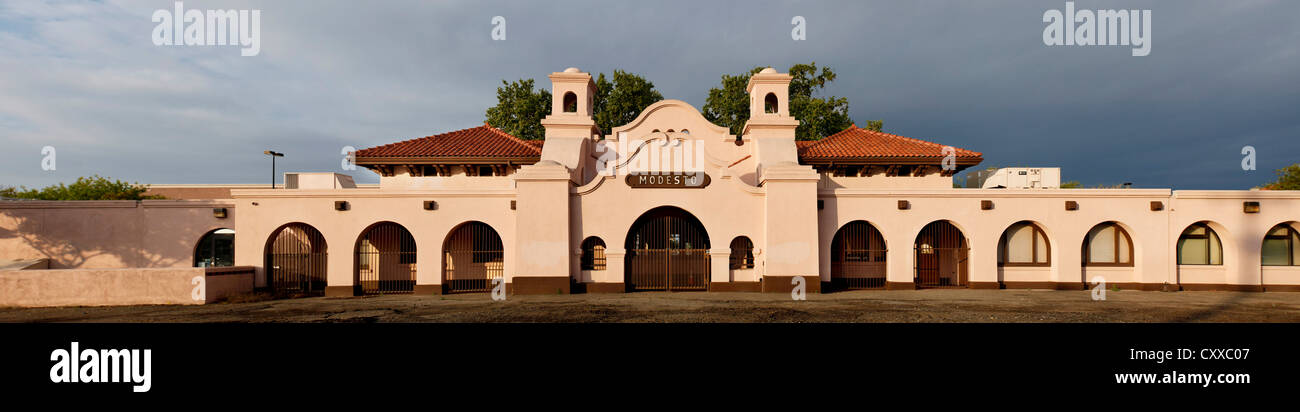 Station de Transit de Modesto, Modesto, en Californie. Banque D'Images
