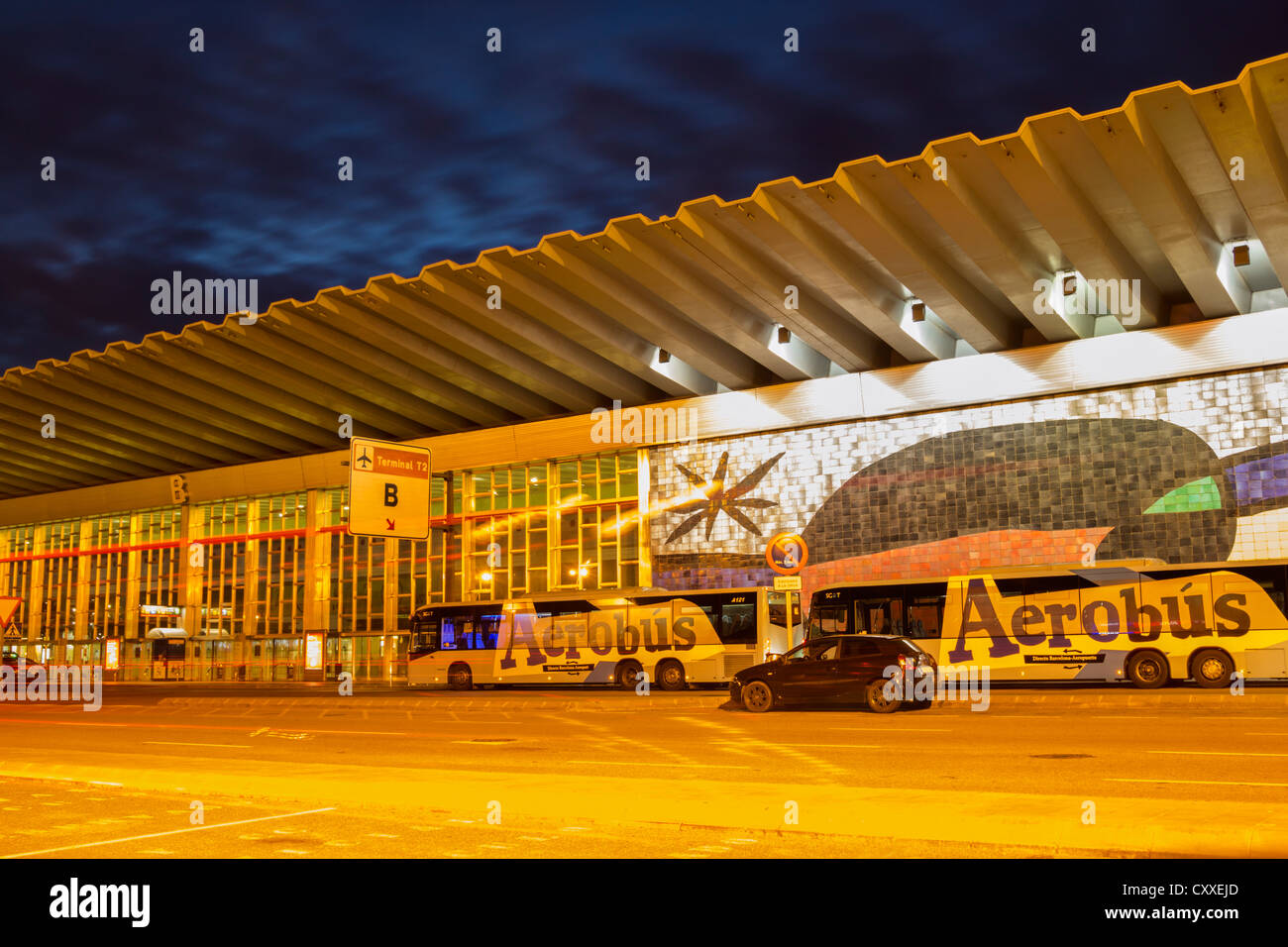 Le Terminal 2 de l'aéroport El Prat de Barcelone, Espagne, Europe Banque D'Images