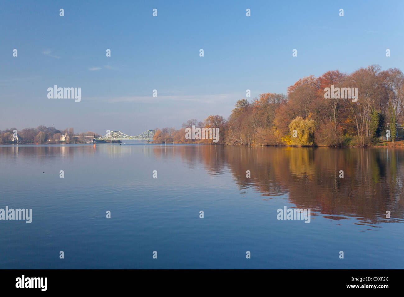 Glienicker Bruecke, pont Glienicker Lake, Potsdam, Berlin, PublicGround Banque D'Images