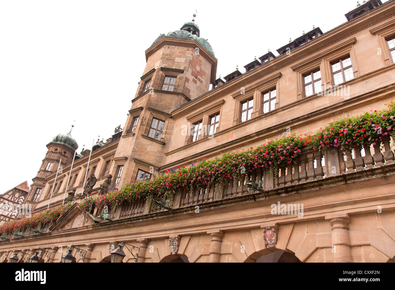 Rothenburg ob der Tauber, ville médiévale en Bavière, Allemagne Banque D'Images