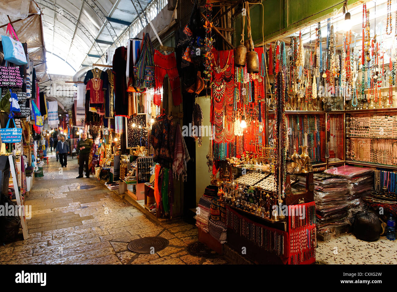 Bazar, souk, Jérusalem, Israël, Moyen Orient Banque D'Images