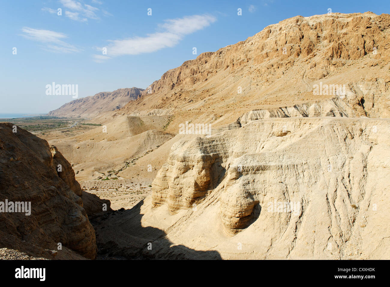 Qumrân, Cisjordanie, Israël, Moyen Orient Banque D'Images