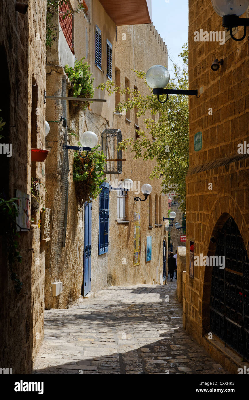 Quartier des artistes dans la vieille ville de Jaffa, Tel Aviv, Israël, Moyen Orient Banque D'Images