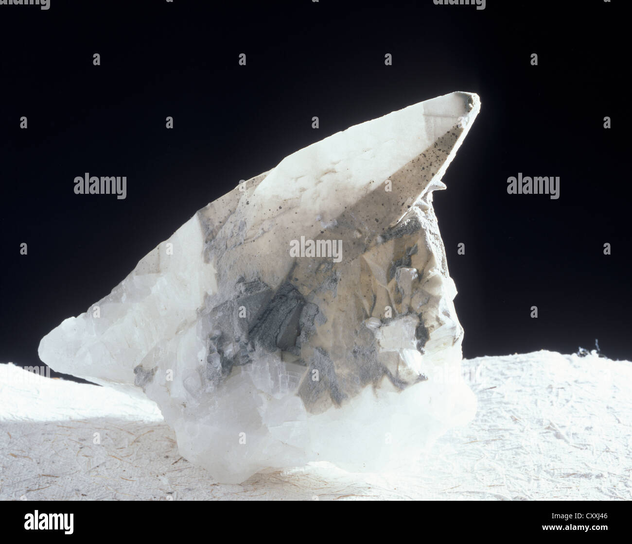 La calcite de Eschenlohe, Haute-Bavière, Allemagne Banque D'Images