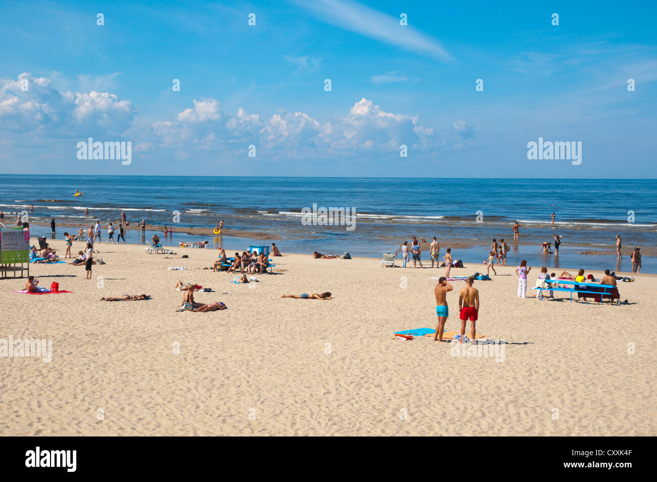 Plage de Jurmala beach resort près de Riga Lettonie Europe Banque D'Images