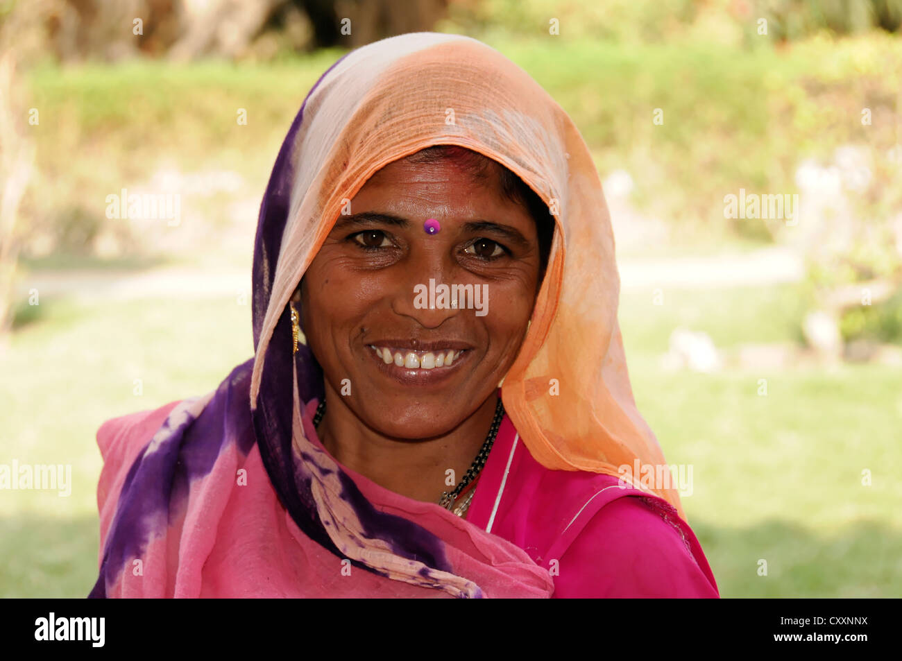Femme indienne, portrait, Jodhpur, Rajasthan, Inde du Nord, Inde, Asie Banque D'Images