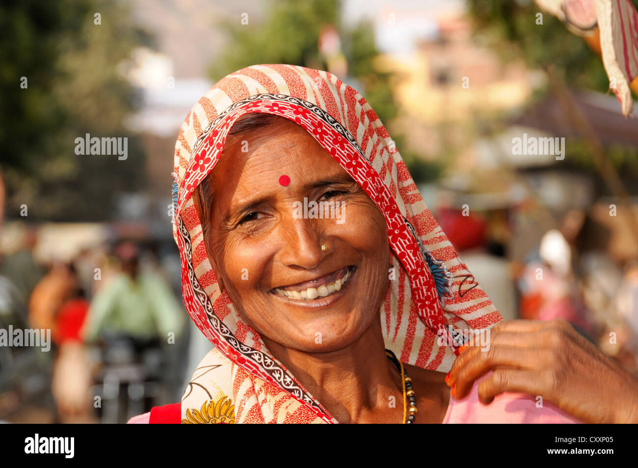 Femme indienne, portrait, Kota, Rajasthan, Inde du Nord, l'Asie Banque D'Images