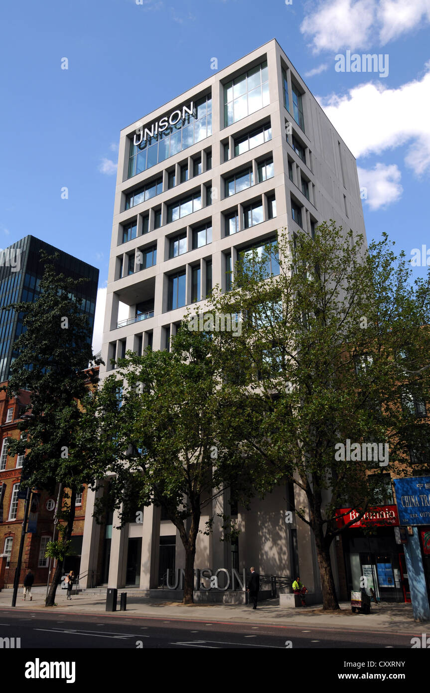 Siège de l'UNISON, 'Euston Road, Londres, Angleterre, Grande-Bretagne, Royaume-Uni Banque D'Images