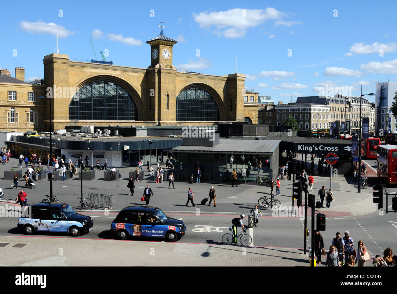 La gare de King's Cross, Camden, London, Angleterre, Royaume-Uni Banque D'Images