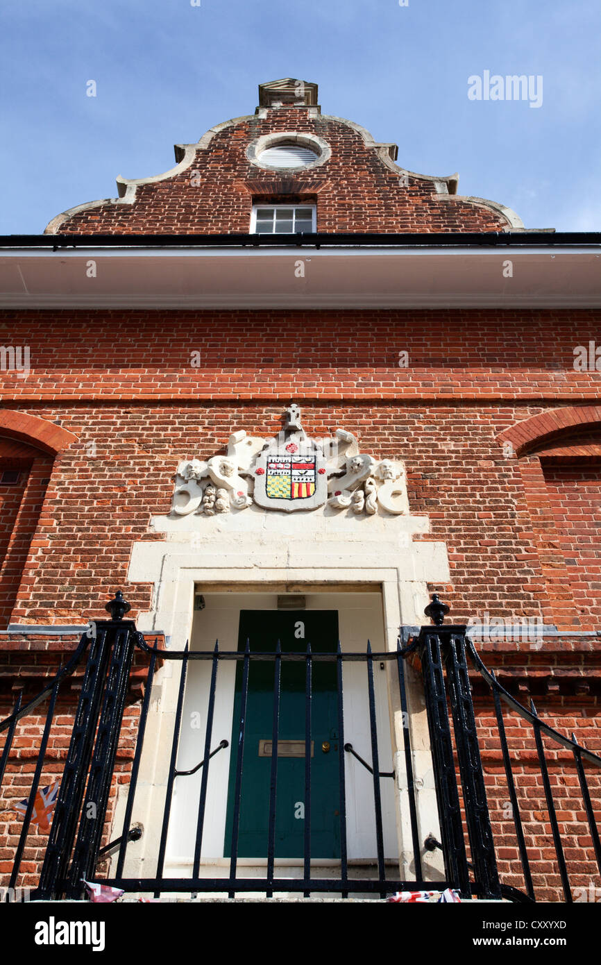 Le Shire Hall sur Market Hill Woodbridge Suffolk Angleterre Banque D'Images