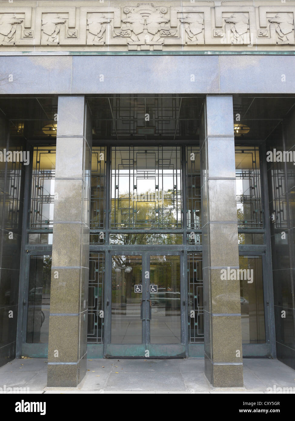 L'entrée du bâtiment du ministère de la justice ottawa Banque D'Images