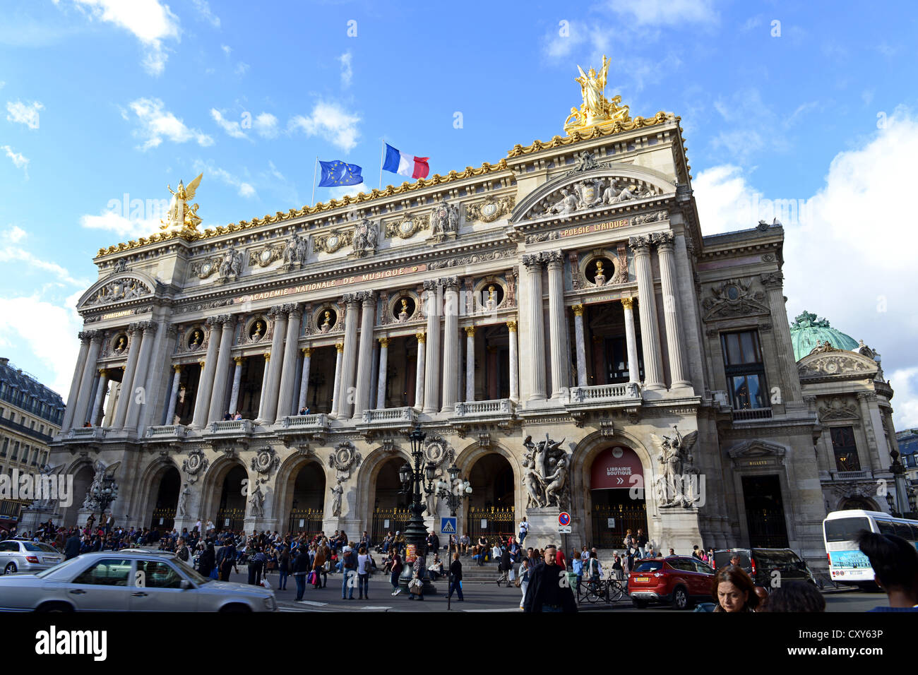 Académie Nationale de Musique, Paris, France. Académie Nationale de Musique National Academy of Music Banque D'Images Académie Nationale de Musique, Paris, France. Académie Nationale de Musique National Academy of Music Banque D'Images