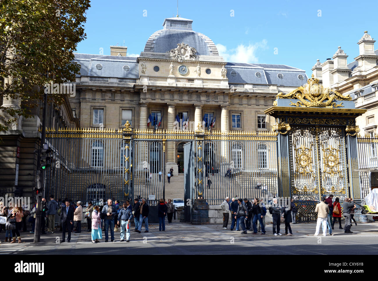 Le Palais de Justice palais de justice, Paris, France Banque D'Images