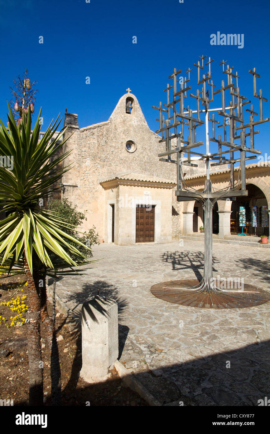 Sanctuaire de Nostra Senyora de Cura Puig de Randa Majorque Îles Baléares Espagne Banque D'Images