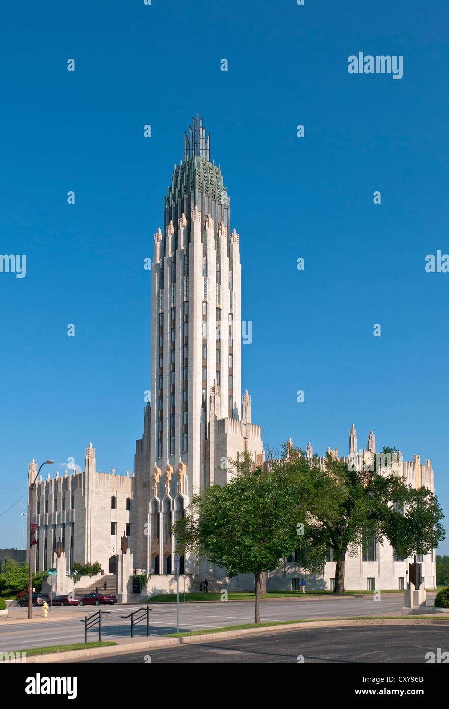 L'Oklahoma, Tulsa, Boston Avenue United Methodist Church, achevé en 1929. Banque D'Images