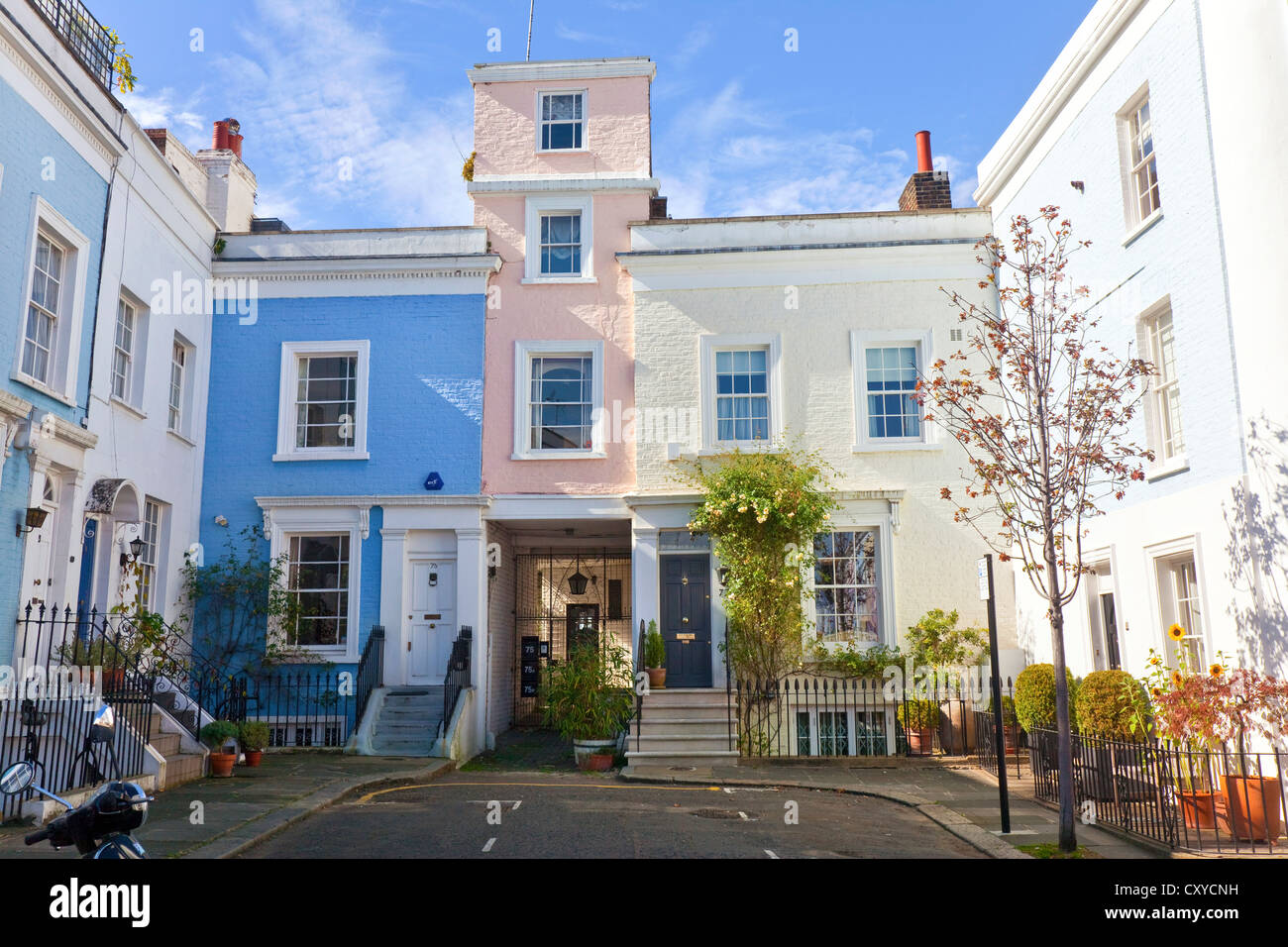 Maisons de Notting Hill Londres W11 Banque D'Images