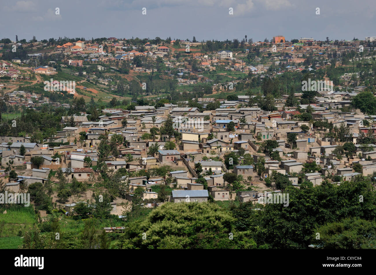 Vue sur le réseau express régional districts de Kigali, Rwanda, Afrique du Sud Banque D'Images