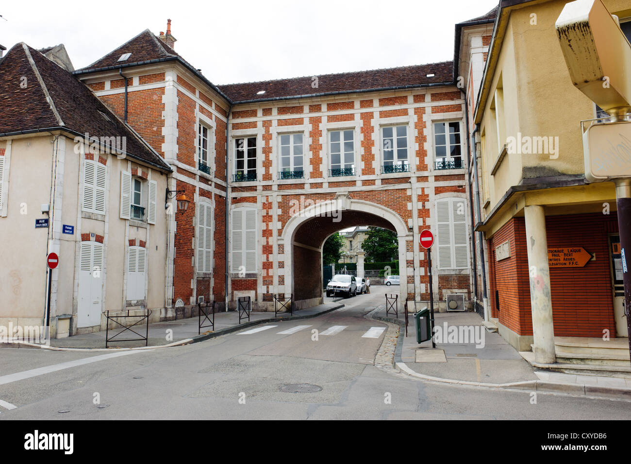 Passage Soufflot, Auxerre Banque D'Images