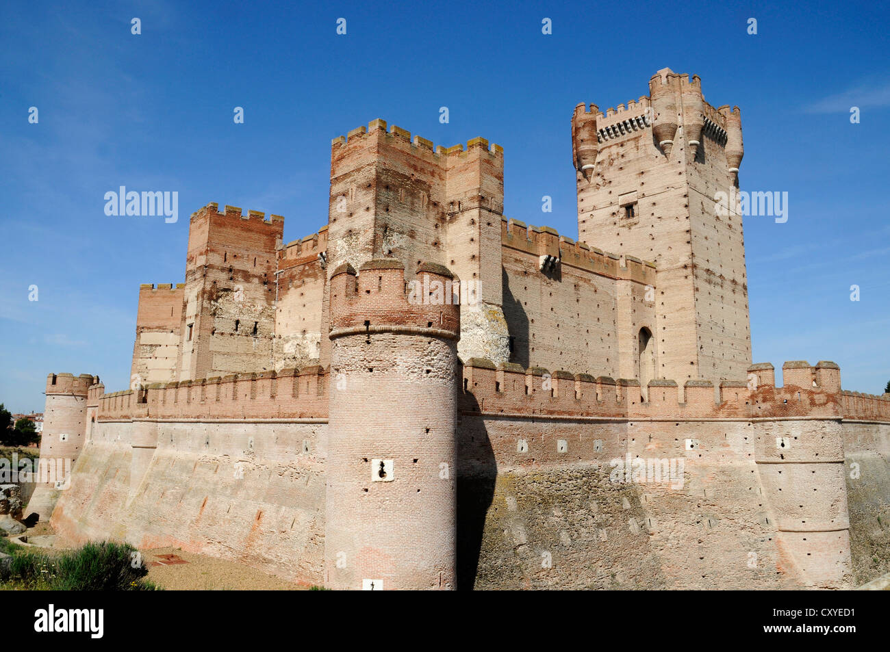 Castillo de la Mota, château, Medina del Campo, Castille-Leon, Espagne, Europe, PublicGround Banque D'Images