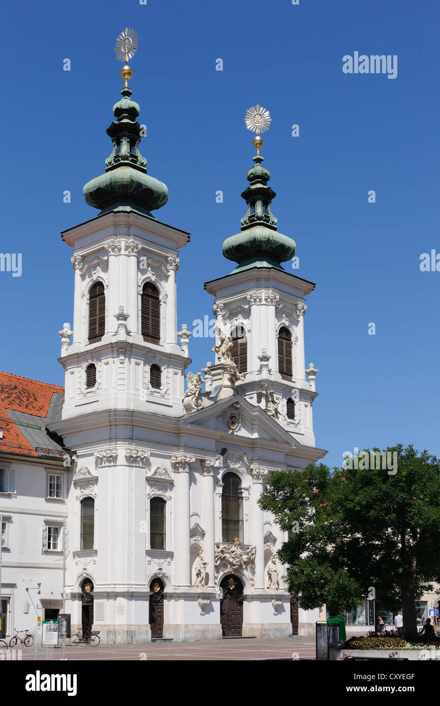 Mariahilf Church, église ou minorites, Graz, Styria, Austria, Europe Banque D'Images