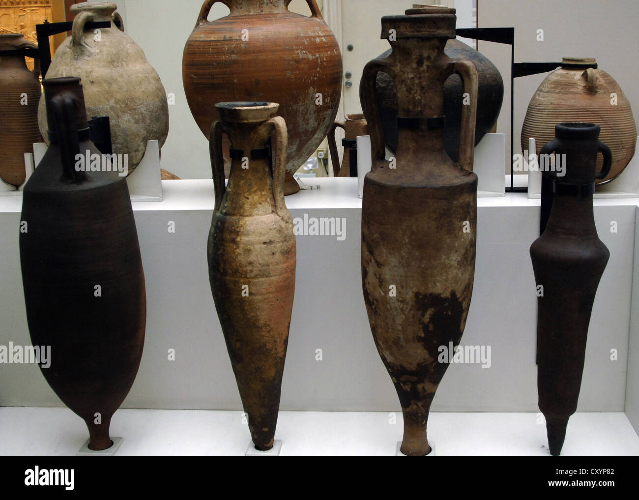 Différents types d'amphores. British Museum. Londres Banque D'Images