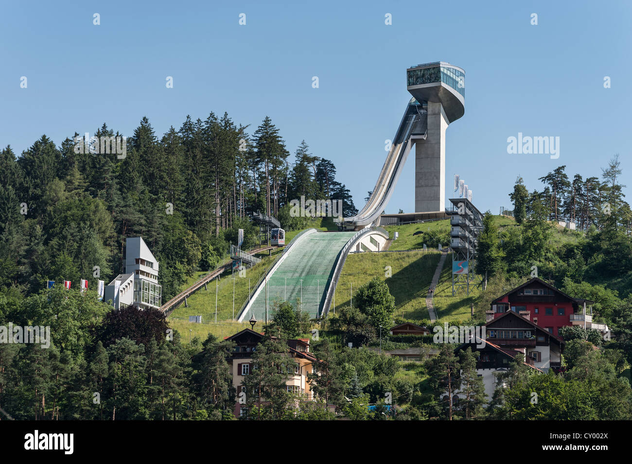 Saut à ski de Bergisel, Tyrol, Autriche, Europe, PublicGround Banque D'Images