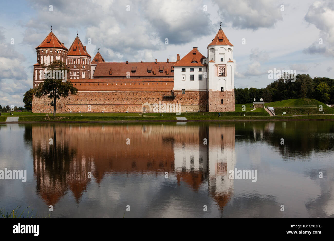 Mirsky Château complexe (également connu sous le nom de château de Mir) en Biélorussie. Banque D'Images