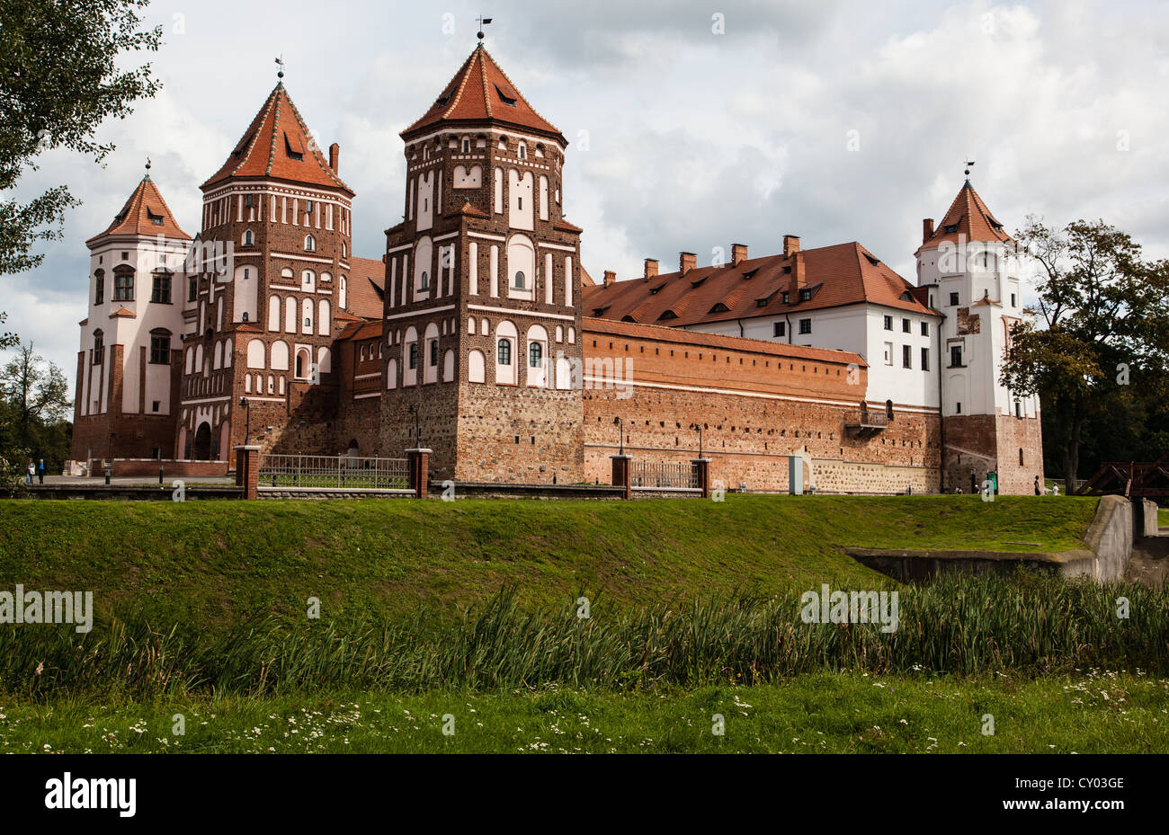 Mirsky Château complexe (également connu sous le nom de château de Mir) en Biélorussie. Banque D'Images