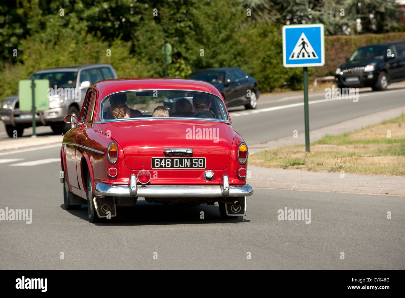 Vieux classique Volvo Car Le Bécourt France Europe Banque D'Images