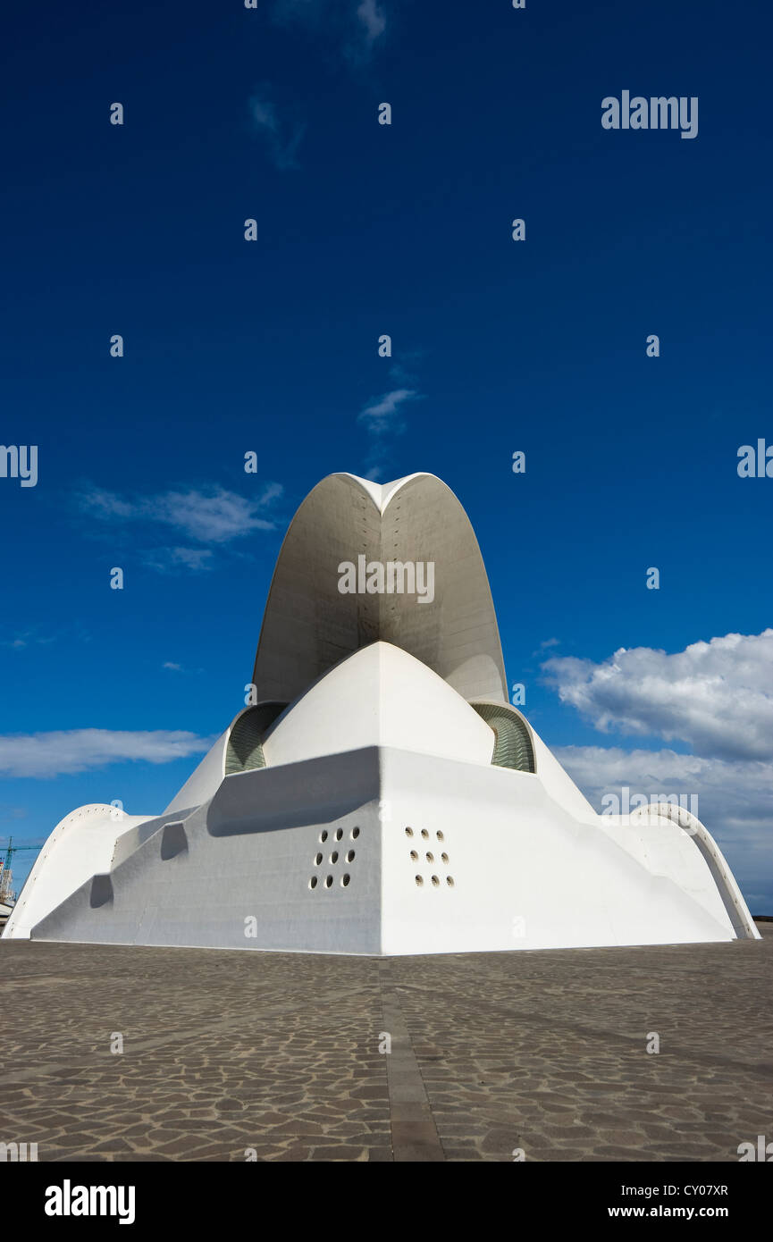 Auditorio de Tenerife, salle de concert conçue par Santiago Calatrava, Santa Cruz de Tenerife, Tenerife, Canaries, Espagne Banque D'Images