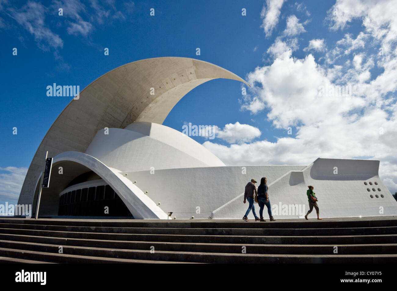 Auditorio de Tenerife, salle de concert conçue par Santiago Calatrava, Santa Cruz de Tenerife, Tenerife, Canaries, Espagne Banque D'Images