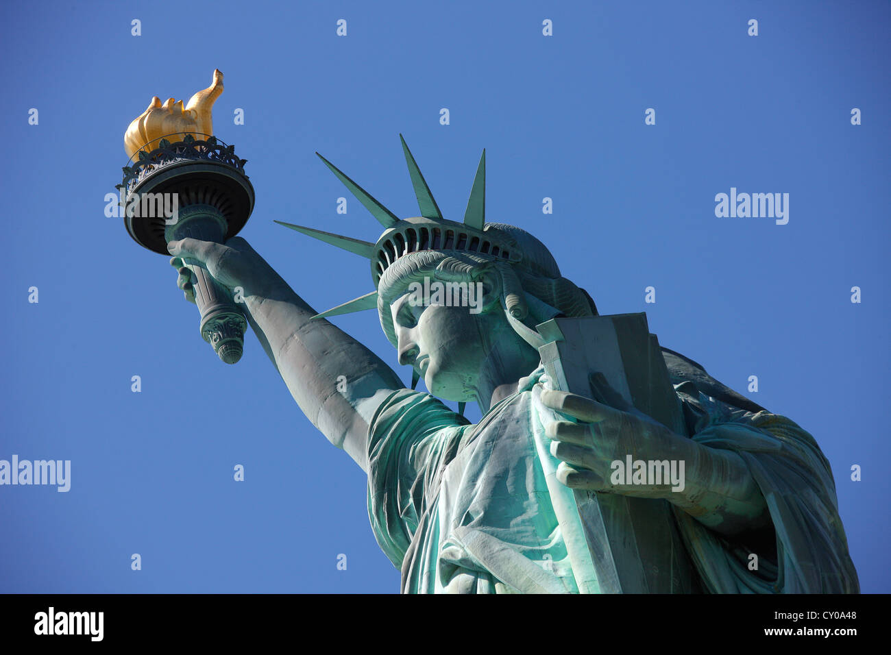 Statue de la liberté, Liberty Island, New York City, New York, United States, Amérique du Nord Banque D'Images