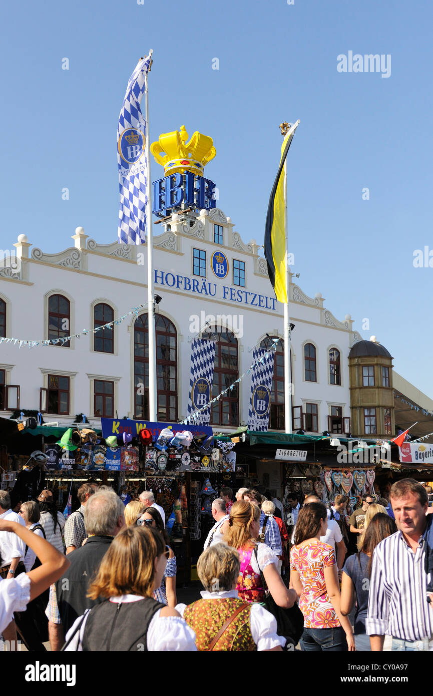 Hofbraeu beer hall, Hofbraeuhaus, Oktoberfest, Munich, Bavière Banque D'Images