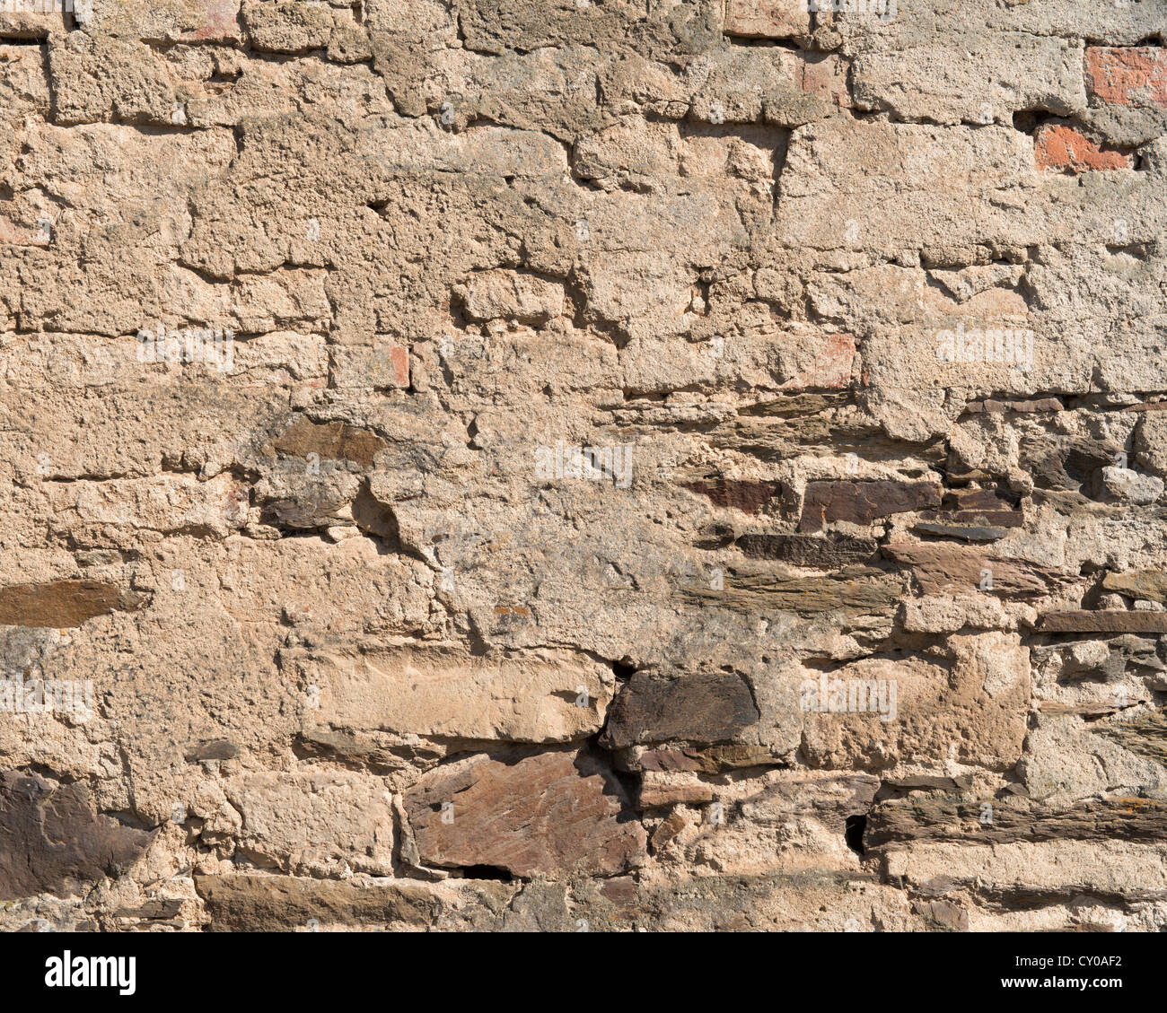 Rendu vieux mur de pierre, PublicGround Banque D'Images