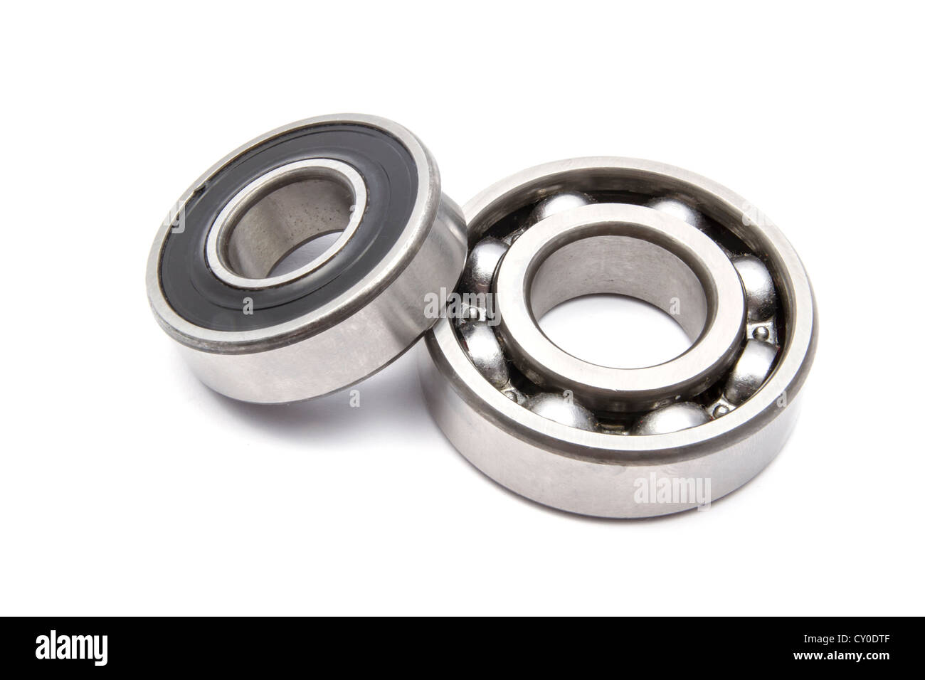 Roulement à billes isolé sur fond blanc Banque D'Images