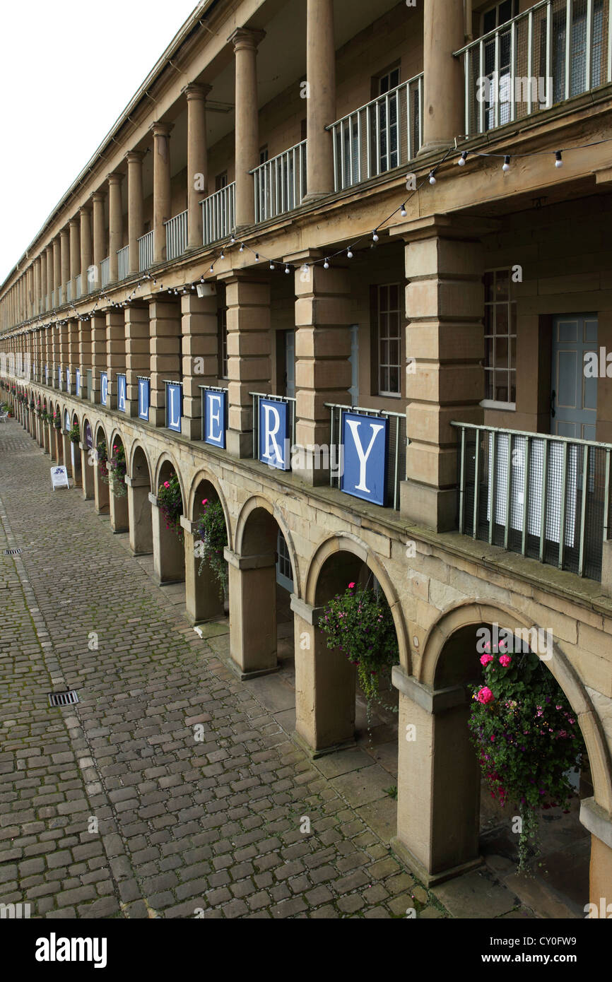 La Pièce Hall à Halifax, West Yorkshire, Angleterre. Banque D'Images