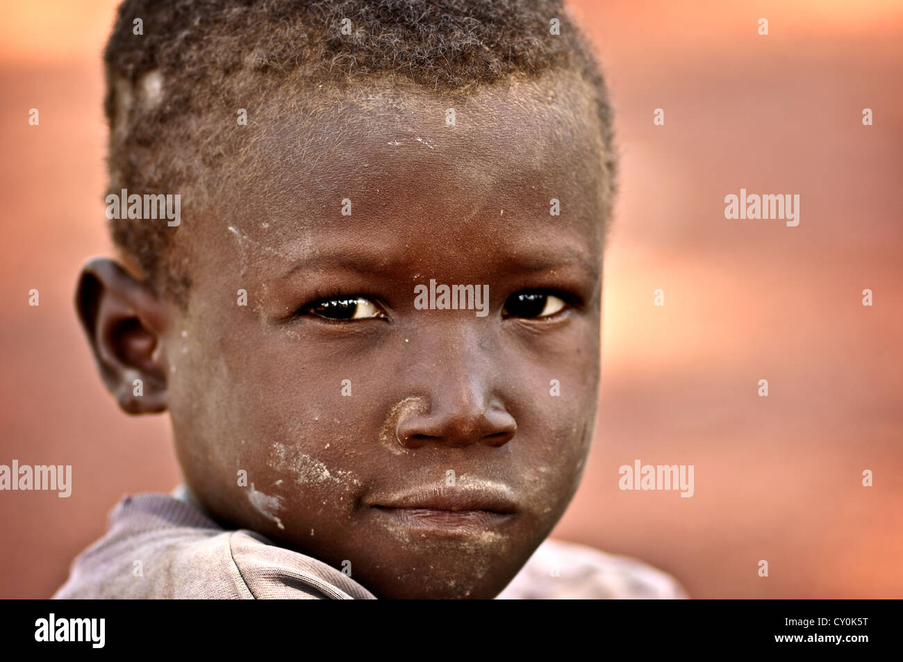 Portrait d'un enfant burkinabé. Burkina Faso Banque D'Images