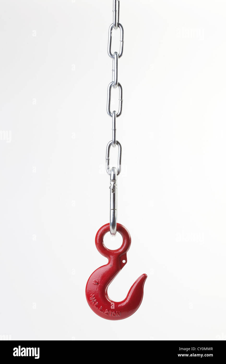 Un crochet et la chaîne Banque D'Images