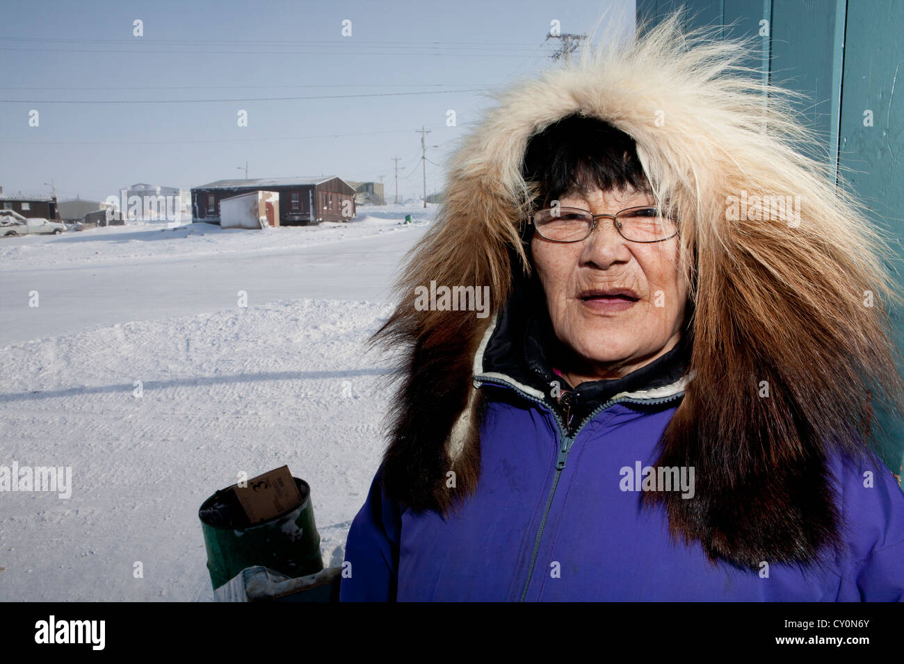 Portrait d'un Inuit Banque D'Images