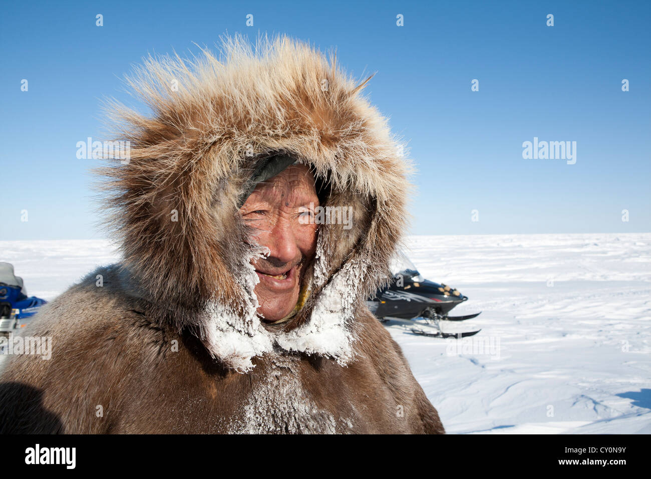 Portrait d'un Inuit Banque D'Images