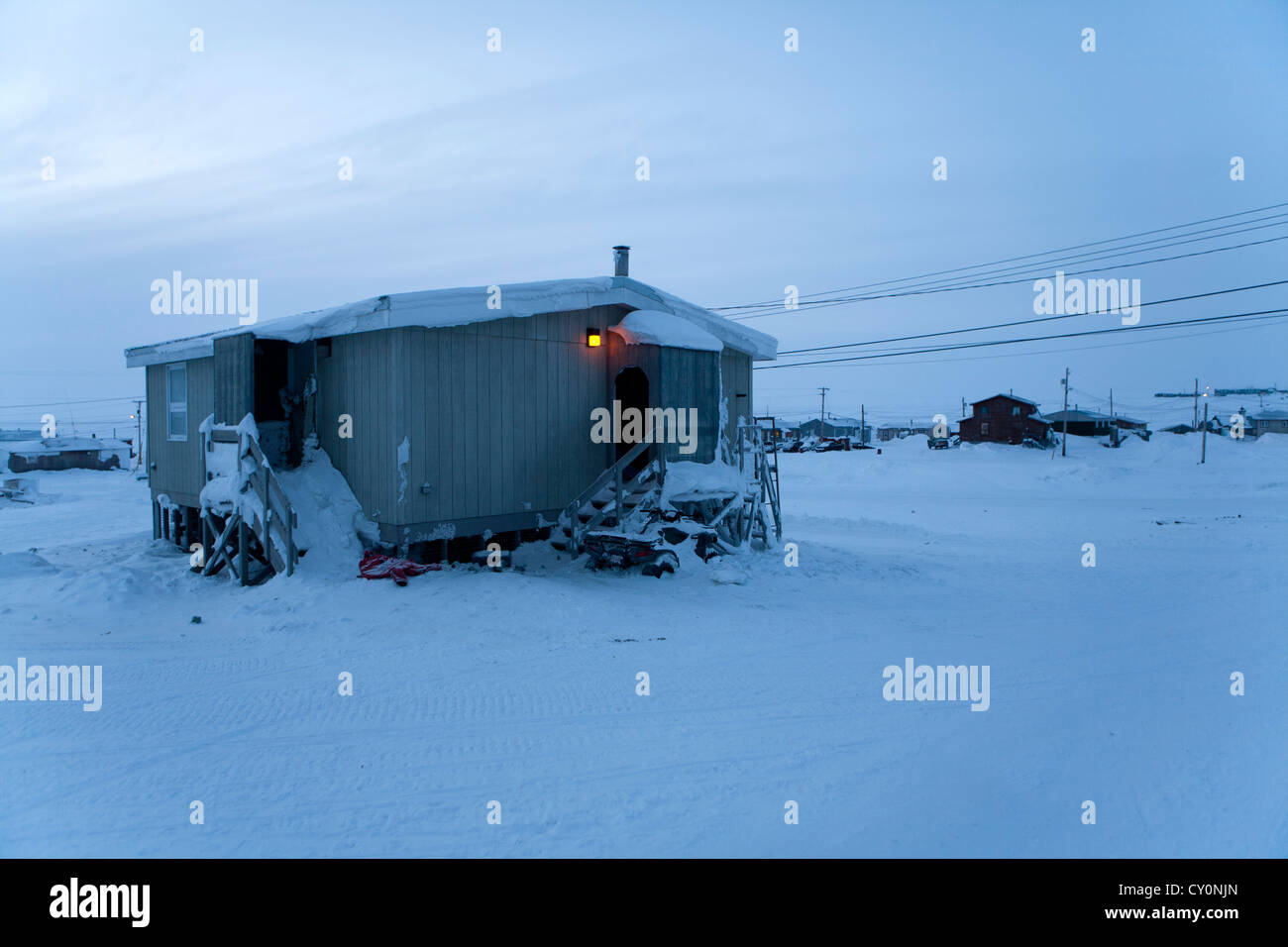 Maison sur le northpole Banque D'Images
