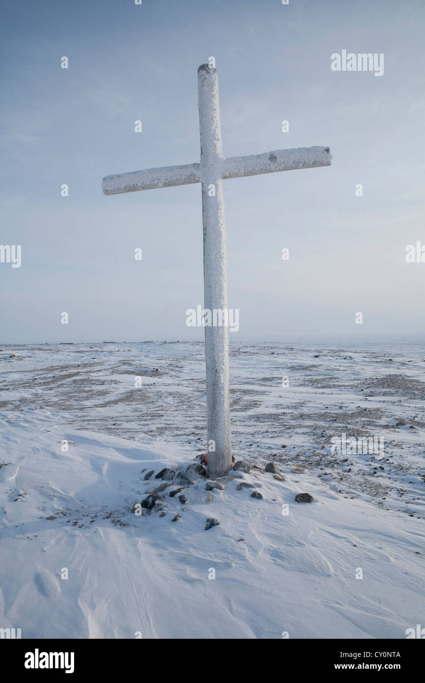 Grave yard au pôle nord Banque D'Images