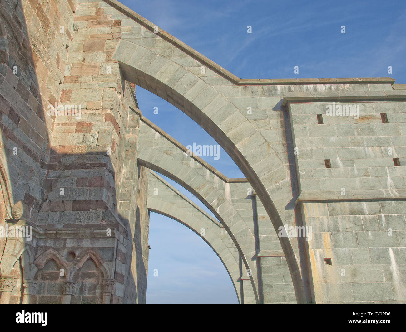 Sacra di San Michele, Italie Banque D'Images