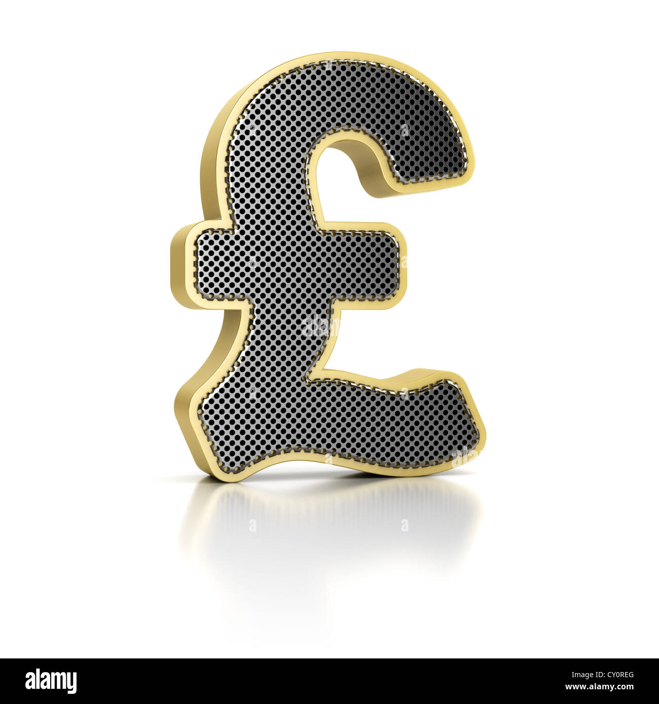 La British Pound sign Banque D'Images