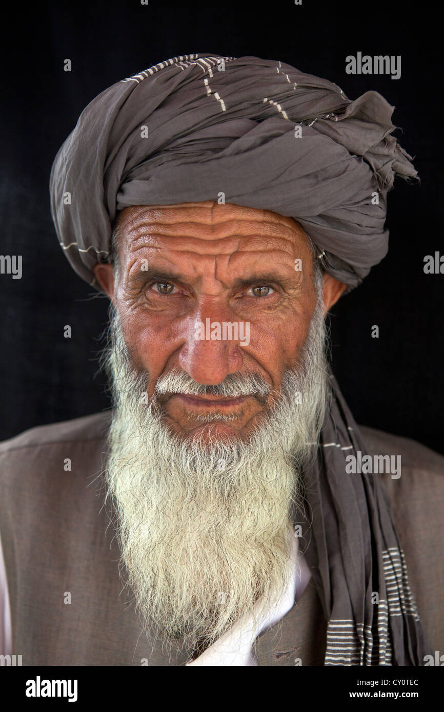 Le portrait de civils à Kunduz, Afghanistan Banque D'Images