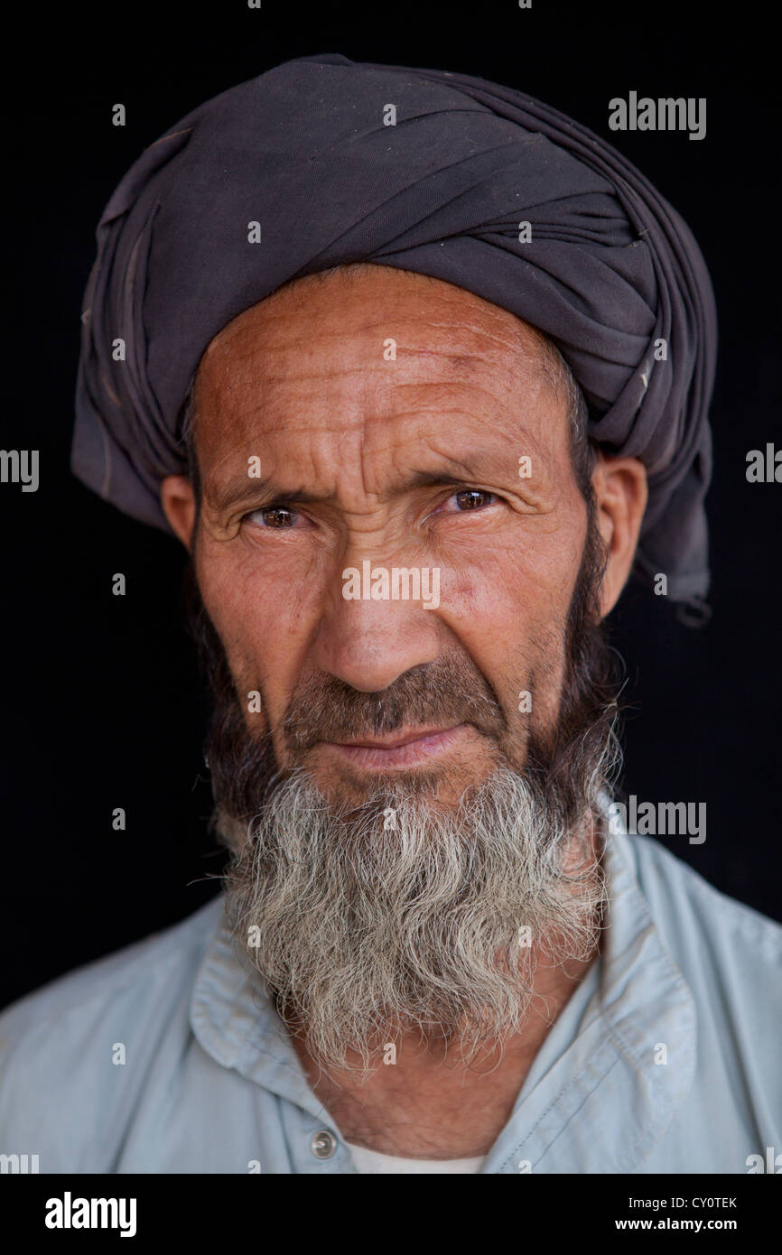 Le portrait de civils à Kunduz, Afghanistan Banque D'Images