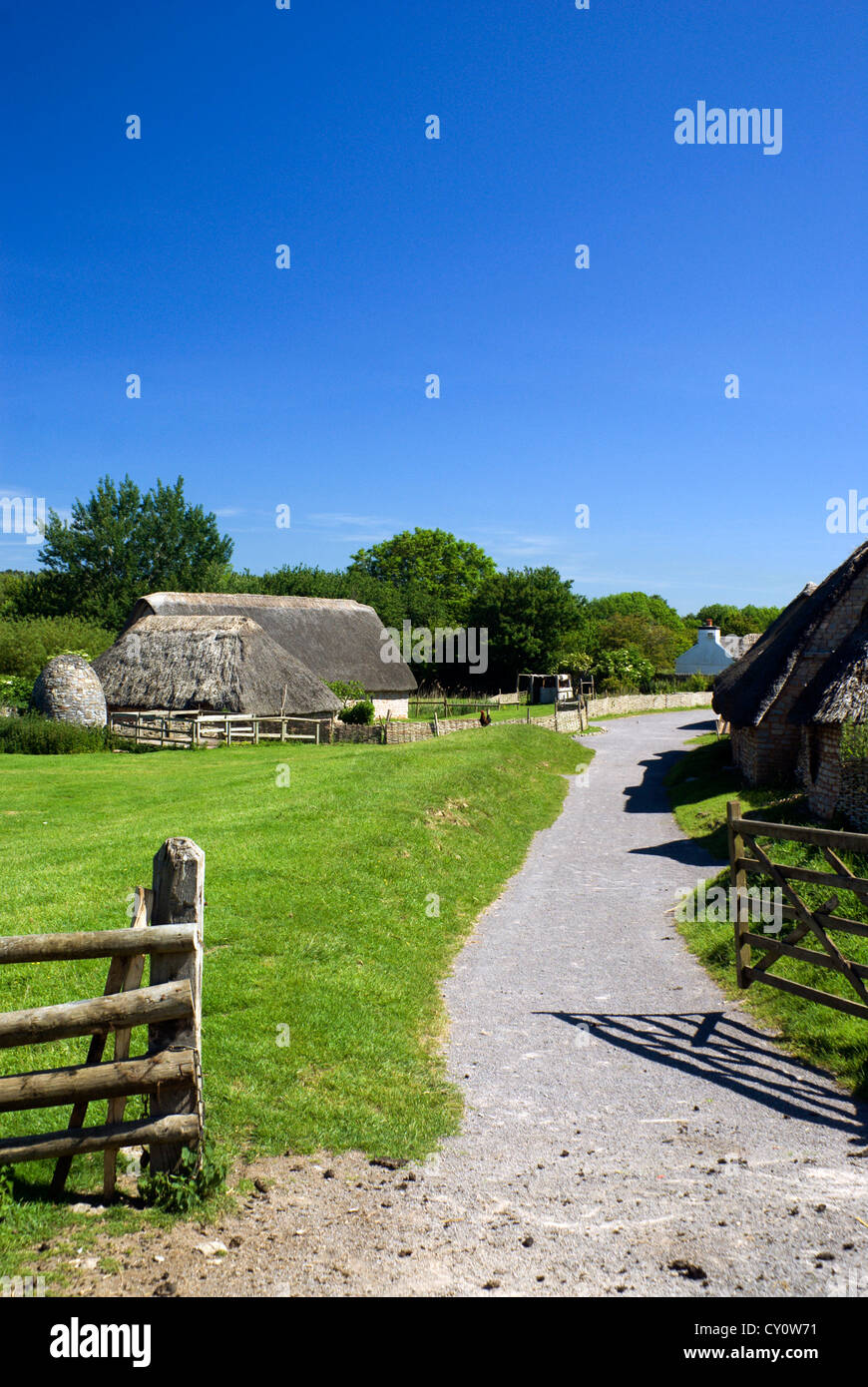 Cosmeston cosmeston medieval village lacs et country park penarth vallée de Glamorgan au Pays de Galles du sud Banque D'Images