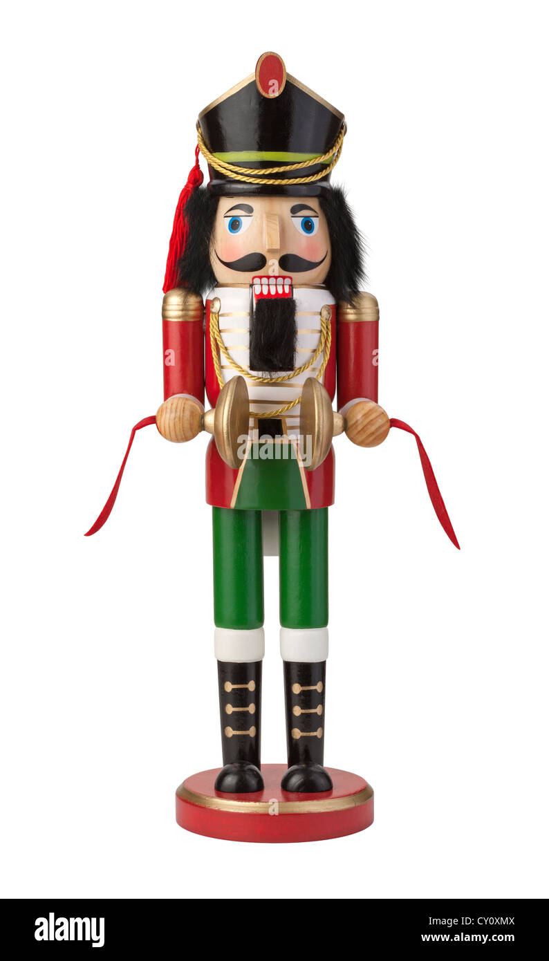 Casse-noisette isolé sur blanc. Banque D'Images